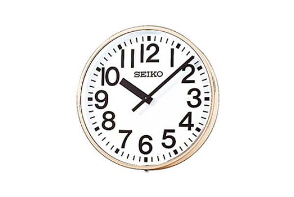 画像1: 体育館 時計 設備 時計 seiko セイコー 子時計 室内 屋外 大型 時計 壁掛型 交流式 送料無料 (1)