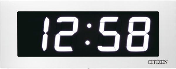画像1: デジタル時計 設備時計 壁掛け型 ＬＥＤ式 一目瞭然時計 CITIZEN 屋内用 クロック (1)