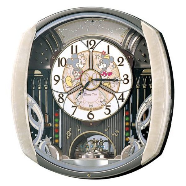 画像1: seiko SEIKO セイコークロック正規販売店 ディズニーからくり時計 多彩なパフォーマンスクロック ミッキー＆フレンズ 電波掛け時計 ミッキーからくり時計 FW563A 送料無料 (1)