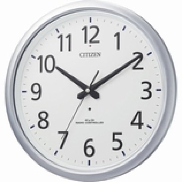 画像1: CITIZEN.電波掛け時計.オフィスタイプ丸型.３２０ｍｍ 送料無料 (1)