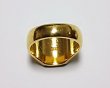 画像8: 純金 ２４K 三味印台型 男性指輪 リング 黄金色 メンズファッションリング (8)