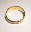 画像5: 純金指輪 K2４リン グファッションリング エンゲージリング 無垢 黄金色 月形甲丸 無地  (5)