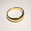 画像3: 純金指輪 Ｋ２４リング ファッションリング エンゲージリング 黄金色 月形甲丸 無地リング  (3)