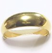画像2: 純金指輪 Ｋ２４リング ファッションリング エンゲージリング 黄金色 月形甲丸 無地リング  (2)