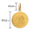 画像4: ペンダント コイン ウィーンハーモニー 金貨 K24 純金金貨 オーストラリアコイン K18フセ込み枠 枠はK18 K18 K18 CWHフセ-1/4 送料無料 (4)