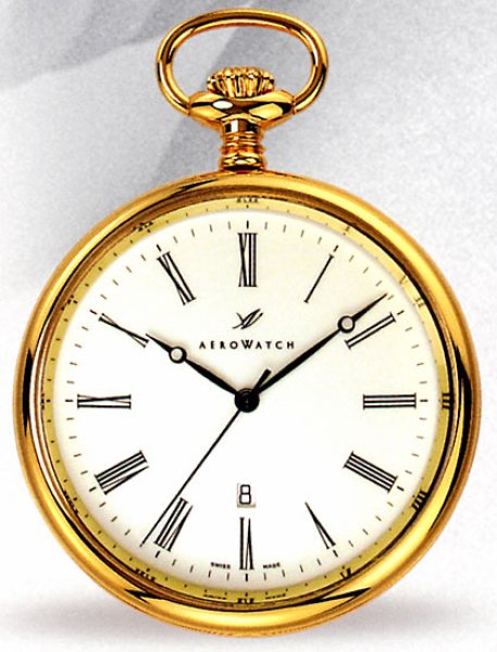 画像1: AERO アエロ 懐中時計 提げ時計 ポケットウオッチ クオーツ時計 (1)