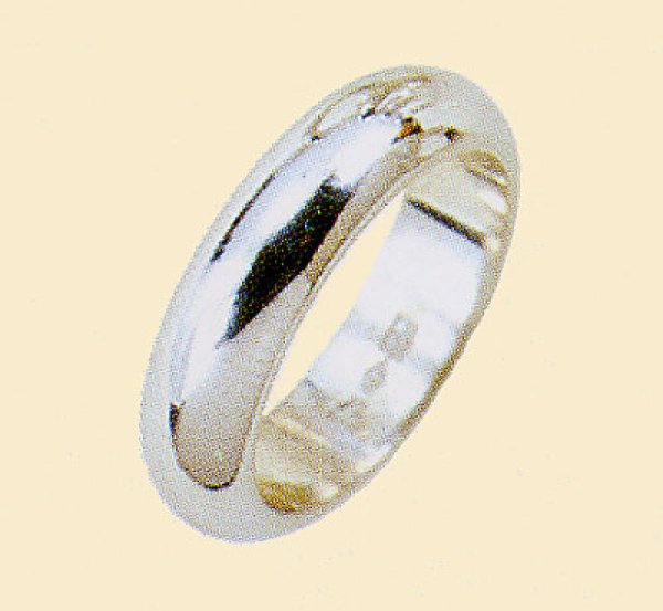 画像1: 【PT900】プラチナリング.結婚指輪.甲丸リング.幅５．０mm (1)
