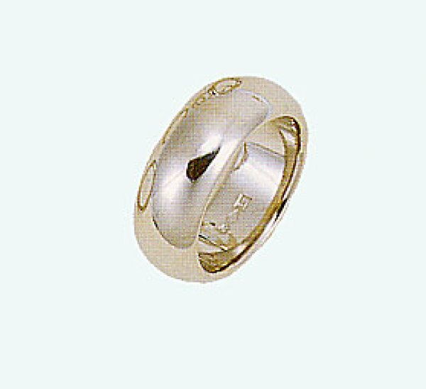 画像1: 【PT900】プラチナ 結婚指輪 甲丸 かまぼこ型 無地リング 幅 7.5mm 超太いリング 送料無料 (1)