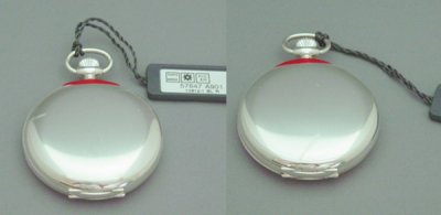 画像1: アエロ AERO 懐中時計 提げ時計 機械式 手巻 .銀無垢ケース仕様 ポケットウオッチ
