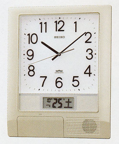 画像1: SEIKO プログラムクロック 電波掛け時計 チャイムメロディ付（25） ＃送料無料 (1)