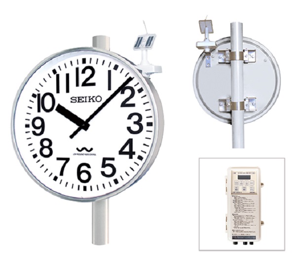 大規模セール konohanaセイコークロック 掛け時計 オフィスタイプ アナログ 屋外 防雨型 金属枠 KH411S