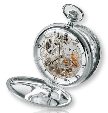 アエロ AERO 懐中時計 提げ時計 機械式 手巻 .銀無垢ケース仕様 ポケットウオッチ