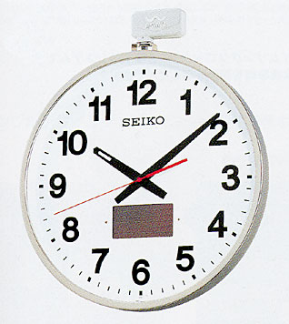 SEIKO 防水 屋外時計 ソーラー電源 掛け時計 電波時計 450mm（85） ＃送料無料 