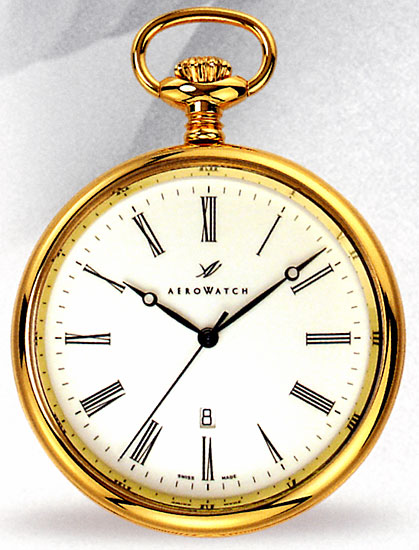 AERO アエロ 懐中時計 提げ時計 ポケットウオッチ クオーツ時計